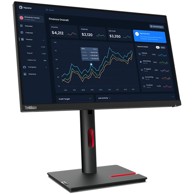 LENOVO Monitor 54,6cm/21,5" (1920x1080) ThinkVision T22i-30 16:9 FHD IPS 60Hz 4ms HDMI VGA DP USB Pivot crni